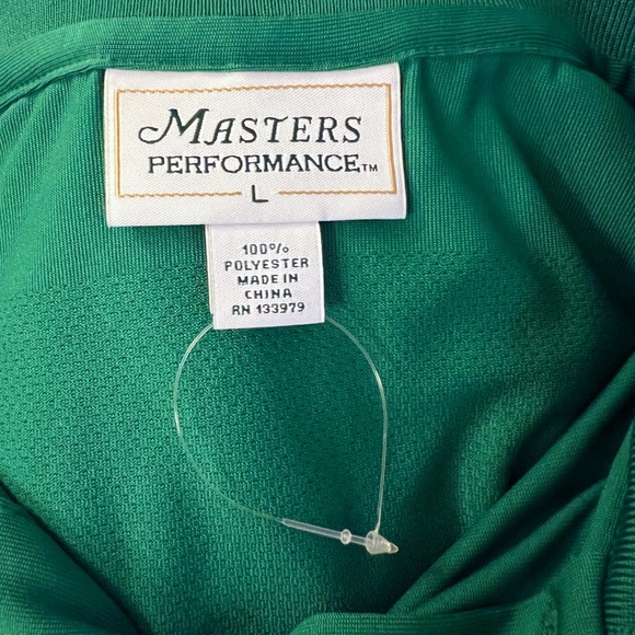 NWOT Men's Masters Performance Golf Green Augusta National Polo Shirt Size LARGE - Picture 3 of 3